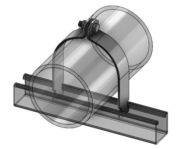 EMPIRE INDUSTRIES Empire Industries 8200SX0150 Strut Clamp Assembled T316 Stainless Steel (1-1/2 in)
