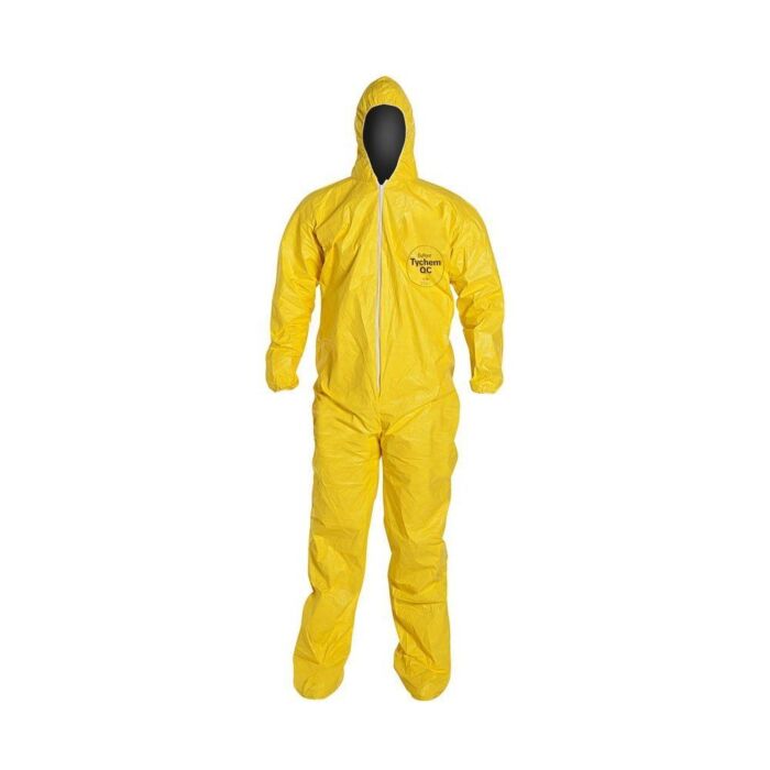 DUPONT Dupont QC122TYL2X000400 Tychem 2000 Hooded Coverall 2XL (Pack of 4) QC122TYL2X000400