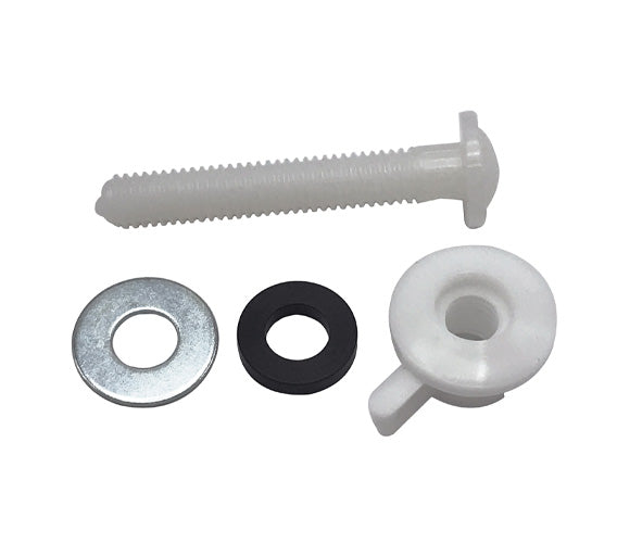 WAL-RICH Wal-Rich 1365002 5/16 inches Nylon Toilet Seat Nut & Bolt 24 Pair 1365002
