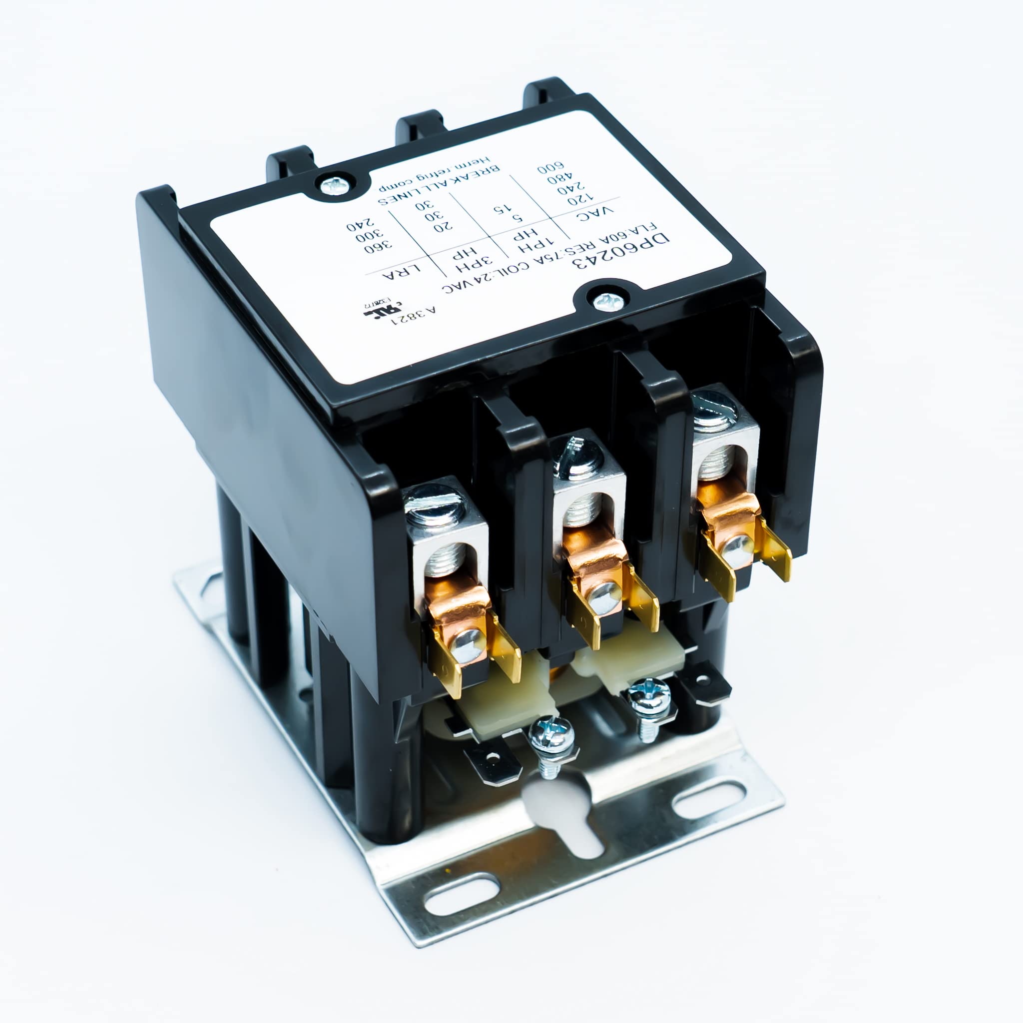 SUPCO Supco DP60243 Contactor 60 FLA 75 RLA 24V 3 Pole 42EF35AJ