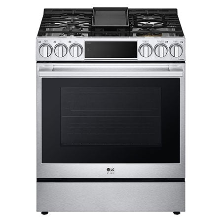 LG Lg LSDS6338F Studio Smart WiâFi Dual Fuel Slide-In Range 22K BTU (6.3 cu. ft.)