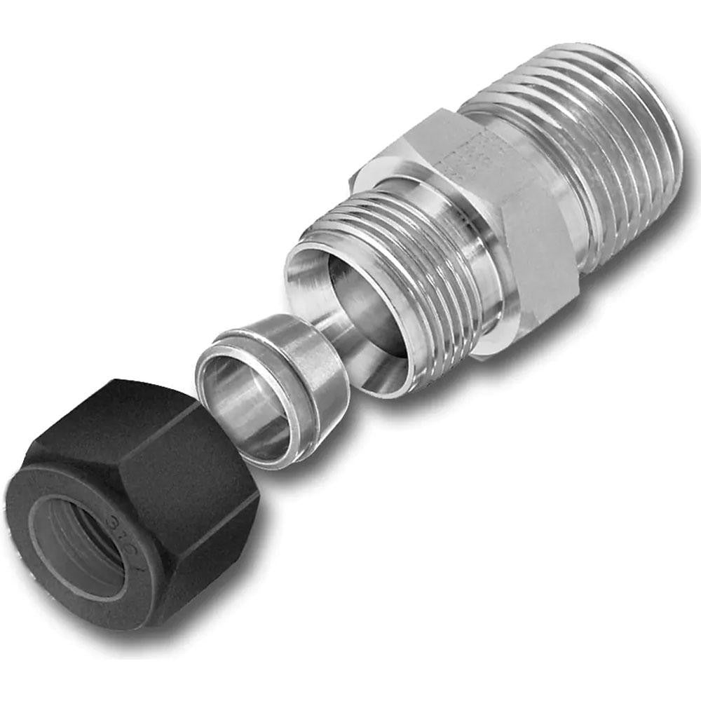PARKER Parker 8-8 FH2BZ-SS Bulkhead Connector 1/2 in Ss