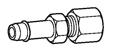 Johnson Controls F20033 Plastic to Copper/Aluminum Adaptor 1/4 x 1/4