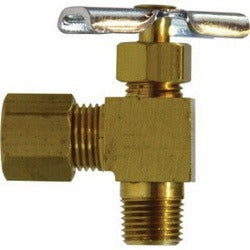 MIDLAND INDUSTRIES Midland Industries 46013 Brass Needle Valve 5/16x1/8 Comp X Mpt