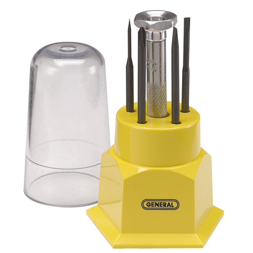 GENERAL FILTERS General S605 Jewelers Screwdriver Set 5 Pc Phillips Slotted