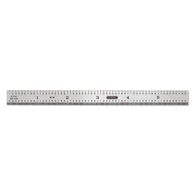 General Tools 676 6-Inch Rigid Stainless Steel Rule