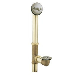 Moen 90480BN Drain Assembly Whirlpool Tub with Trip Lever Brushed Nickel 22-3/8 Inch