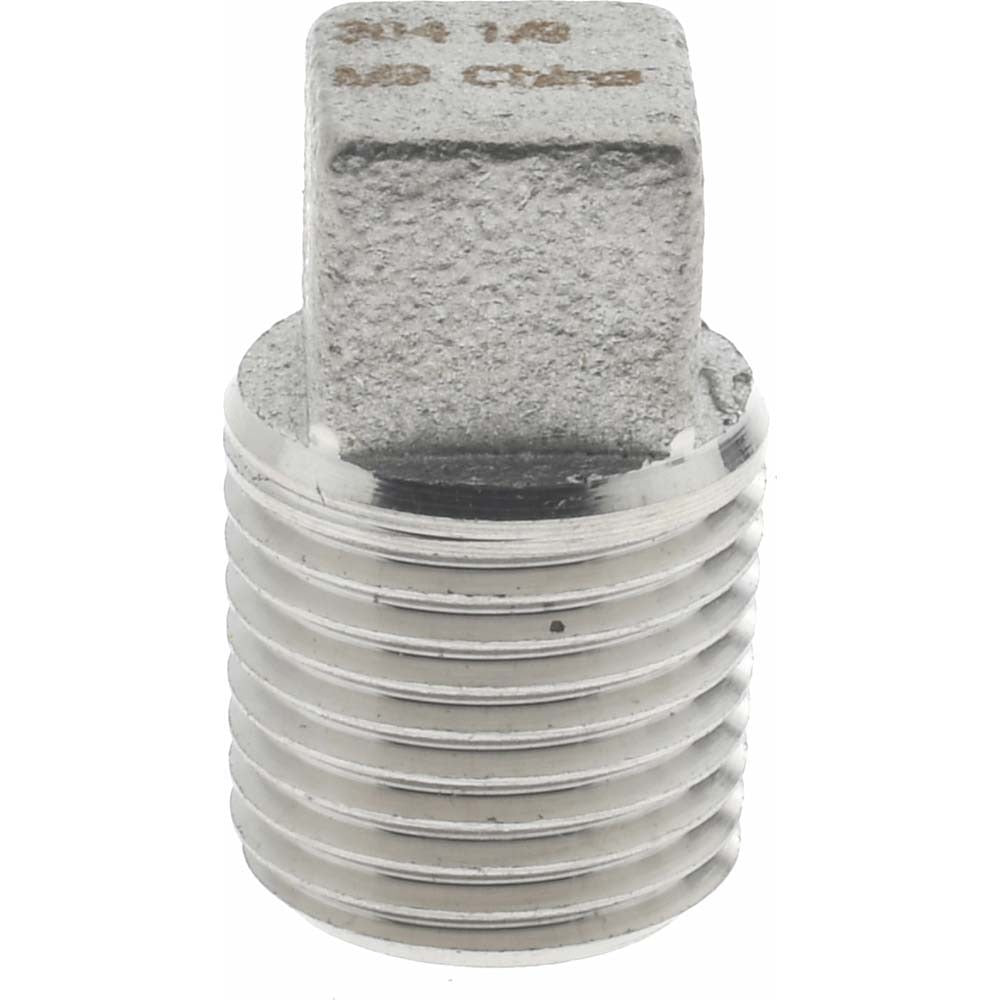 MERIT BRASS Merit Brass K417A-02 Square Head Pipe Plug 1/8 in 304 Ss