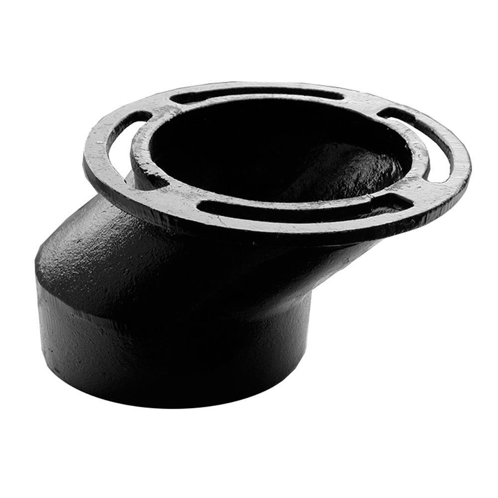 Jones Stephens C43440 2 in. Cast Iron Closet Flange 4 x 4 x 2 in Replacement MPN