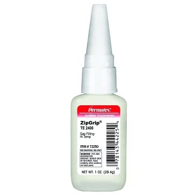 Permatex 72250 Devcon HV1200 Zip Grip Super Glue 1 oz Clear