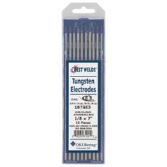 Best Welds 900-187GE3 Tungsten Electrodes Power 1/8 in Dia 7 in Long Replacement MPN