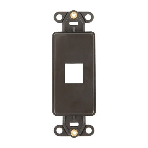 WIREPATH Wirepath WP-DEC-STRAP-1-BR 1-port Decorator Strap Brown