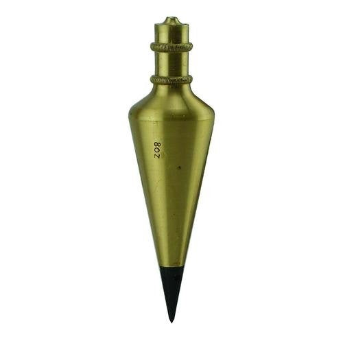 General Tools 800-8 Brass Plumb Bob 8 Ounce