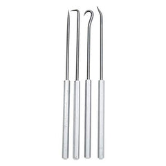 Ullman PH-4 Pick And Hook Set, Steel, 6-5/16in.L, 4 pcs