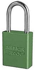 American Lock A1106GRN Safety Padlock Green Anodized Aluminum 1-1/2 Inch Shackle