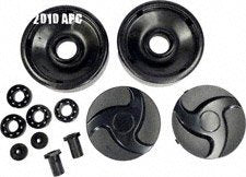 Hayward AX6009BBK Rear Wheels with Bearings, Nuts, Hubcaps for Pool Cleaners