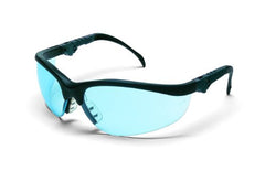 MCR Safety KD313 Crews Klondike Plus Safety Glasses Ratchet Black Frame Light Blue Lens