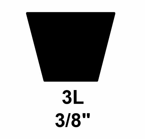 Browning 3L330 V-Belt L Belt Section 32.3 Pitch 33 Outside Length