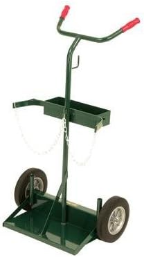 Harper Trucks 142-86 Deluxe Welding Cylinder Hand Truck 46-Inch 10-Inch Solid Rubber Wheels