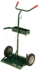 Harper Trucks 142-86 Deluxe Welding Cylinder Hand Truck 46-Inch 10-Inch Solid Rubber Wheels