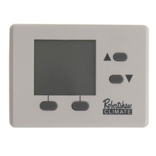 Robertshaw RS1010 24V Millivolt Digital Cooling Only Programmable Single Stage Battery Powered Thermostat