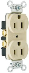 Pass & Seymour CRB5262-I Double Pole Duplex Receptacle Wall Mount 15 Amp 125 Volt