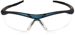 MCR Safety DL310AF Safety Glasses Anti-Fog Clear Lens Blue Metallic Frame