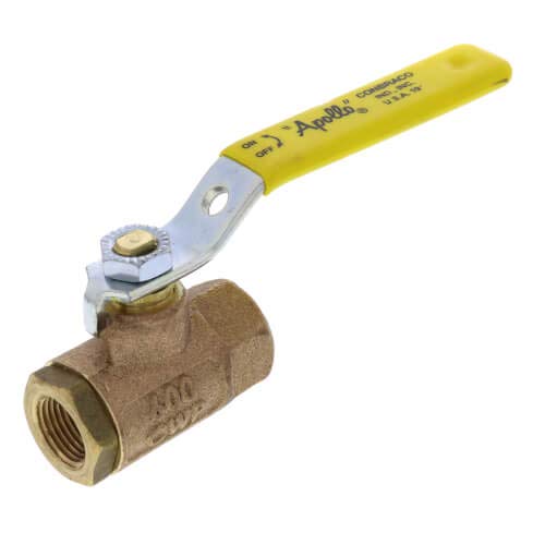 Apollo Valves 7010201 70-100 Series 3/8 in. PTFE Bronze Standard Port FNPT 600 Ball Valve