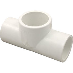 Waterway Plastics 413-2060 Tee Low Profile 1 Inch Slip x 1 Inch Slip x 1-1/2 Inch Spigot