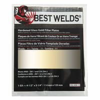 BEST WELDS 901-932-458-11 Hardened Glass Gold Filter Plate Gold/11 4.5 in x 5.25 in