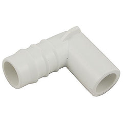 Waterway Plastics 411-3500 90 Degree Spigot x Ribbed Barb Elbow Adapter