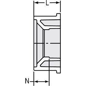 Spears P107-422 4X3 PVC DWV Flush Bushing SpigotXHub