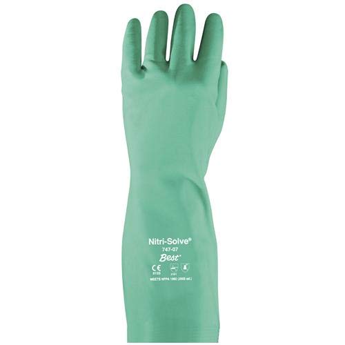 Showa 747-07 Nitri-Solve Glove 22 mil Small Pack of 6