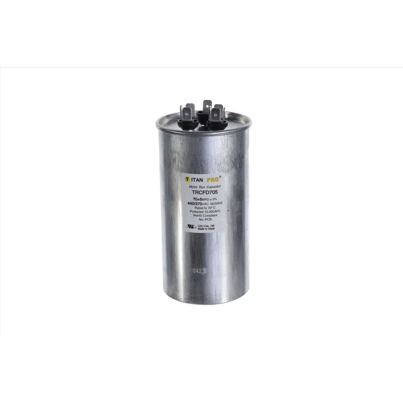 Packard TRCFD705 70+5 MFD 440/370V Round Capacitor