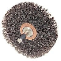 Weiler 17609 Stem-Mounted Narrow Conflex Brush 2 in Diameter x 3/8 in Width 20000 RPM 1/4 in Stem