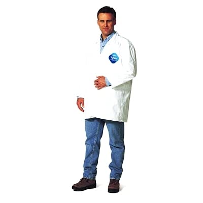 DuPont D13398035 Tyvek Lab Coat SNAP Front (Case of 30)