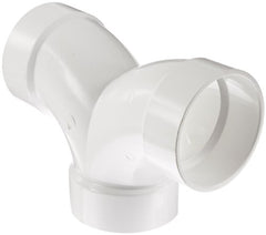 Spears P327-040 PVC DWV Pipe Fitting 1/4 Bend Tee 4 Inch Hub