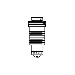 Bradley S21-014 Plastic and Rubber Stop Assembly