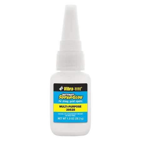 Vibra-Tite 39528 Instant Adhesive Clear Bottle 1 oz.