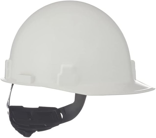 MSA 486960 Thermalgard Cap Style Safety Hard Hat Fas-Trac III Ratchet Suspension Glass-Reinforced Nylon Shell White