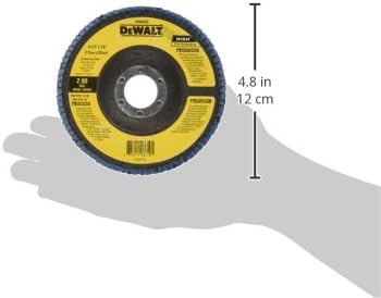 DEWALT DW8353 Type 27 Flap Disc 4 1/2 Inches x 7/8 Inches 80 Grit Zirconia Alumina