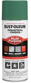 Rust-Oleum 202211 Industrial Choice 1600 System Enamel Aerosols 12 oz Pack of 6 Machine Green High Gloss