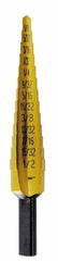 Irwin 15101ZR Unibit1T Shank Step Drill Bit Titanium Nitride Coated 1/8 to 1/2 by 1/4