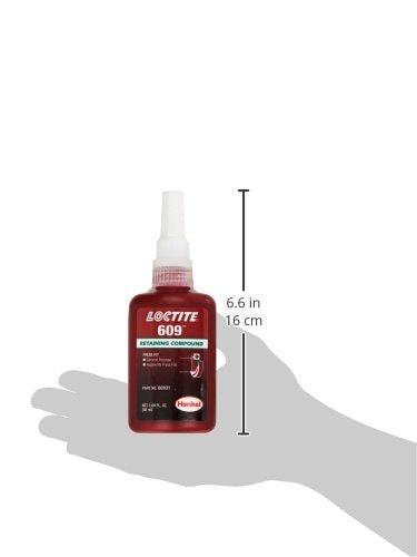 Loctite 135512 Retaining Compound 609 General Purpose 50 mL Bottle Green