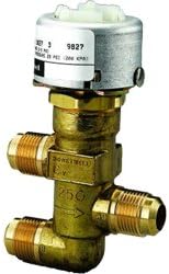 Honeywell VP526A1076 Three-way Mixing Valve 1/2 inch Flare Bronze