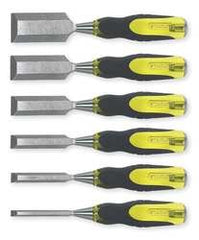 Stanley 16-971 FatMax Short Blade Chisel Sets, 6 Piece, 9 in Long