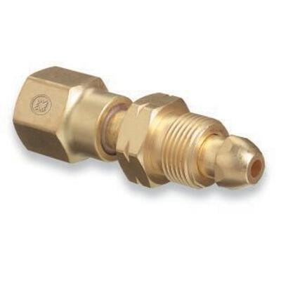 Western Enterprises 815 Brass Cylinder Adaptor CGA-590 to CGA-580