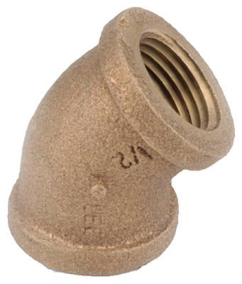 ANDERSON METALS Anderson Metals Corp 738107-06 Brass 45 Degree Elbow 3/8 in