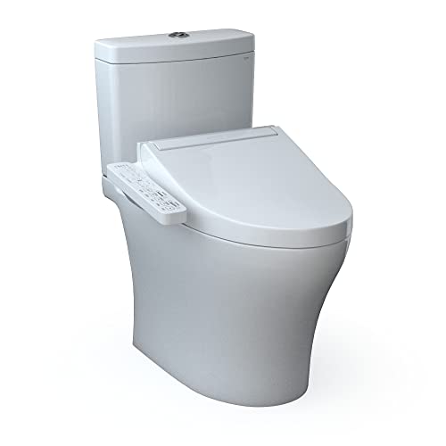 Toto MW4463074Cemgn#01 Aquia IV 0.8/1.28 GPF Elongated Toilet with C2 Washlet Seat