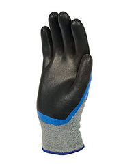 SHOWA S-TEX376XL-09 Cut and Liquid-Resistant 3/4 Nitrile Coated Glove with Hagane Coil Technology X-Large Pack of 12 Pair